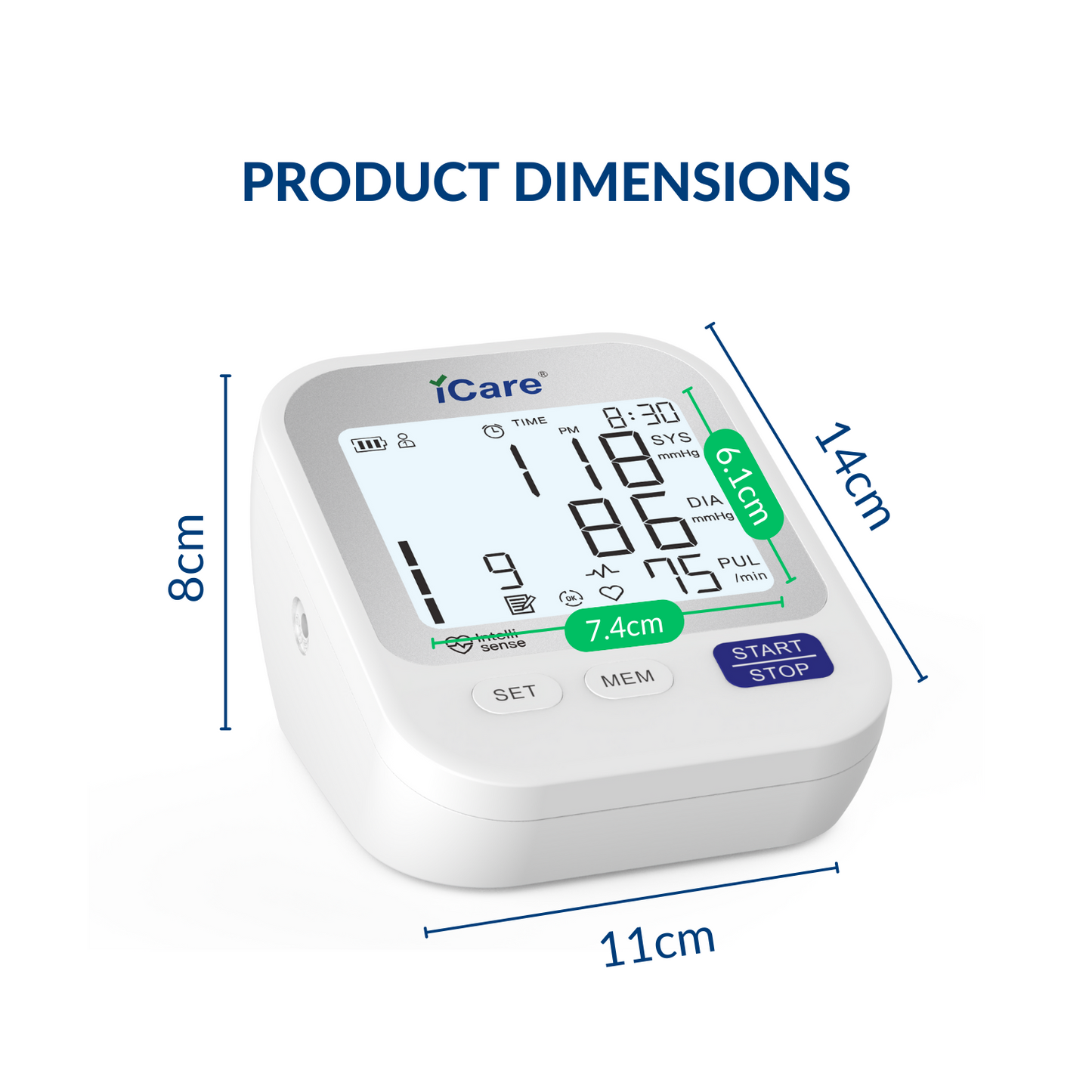 iCare Bundle Deal 27 AG50 Glucose Meter + CK239 Digital BP Monitor