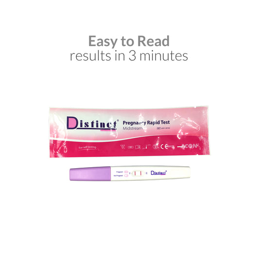 iCare® Distinct Pregnancy Rapid Test Midstream, Discreet Packaging, Over 99% Accurate, Easy to Read and Results in 3 minutes
