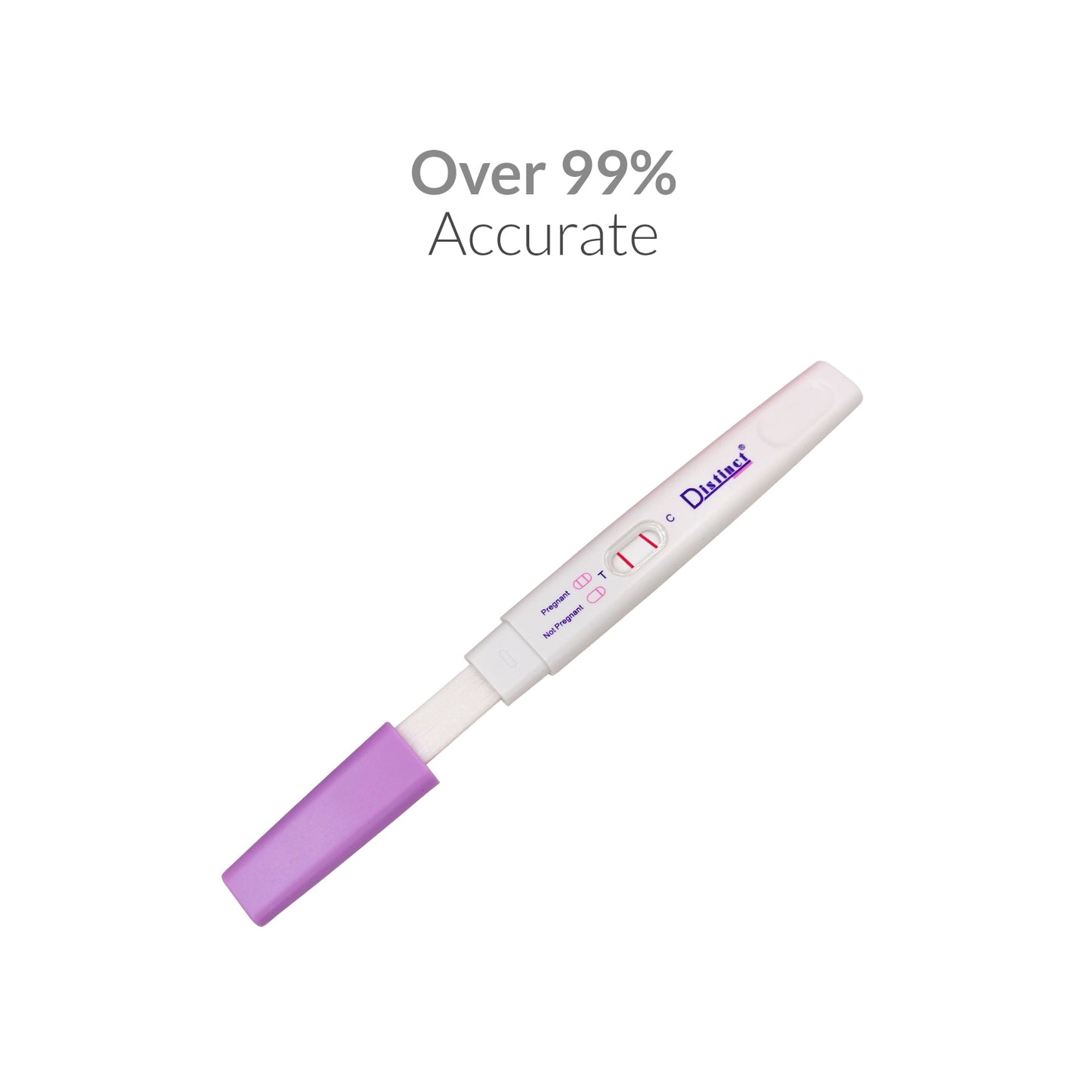 iCare® Distinct Pregnancy Rapid Test Midstream, Discreet Packaging, Over 99% Accurate, Easy to Read and Results in 3 minutes