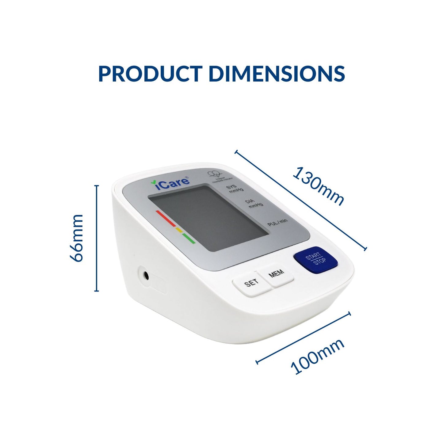 iCareĀ® CK818 Automatic Digital Blood Pressure Monitor / Digital Sphygmomanometer Medium arm cuff 22-36cm