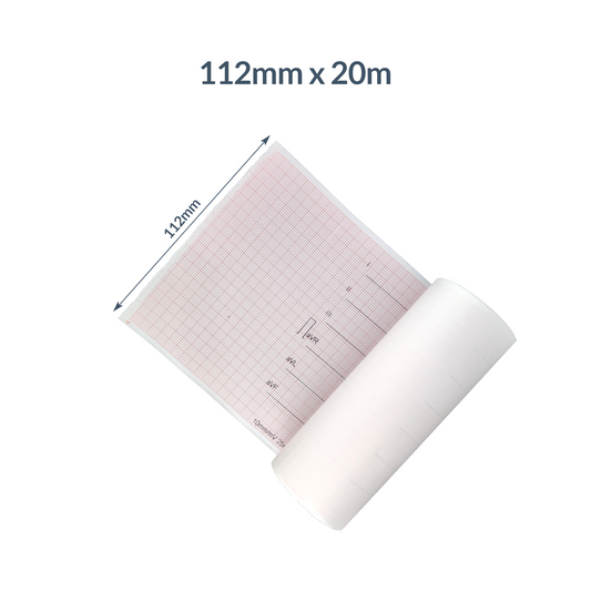 iCare® ECG Paper Rolls 112mm x 20m compatible with 1106g & 1106L ECG Device
