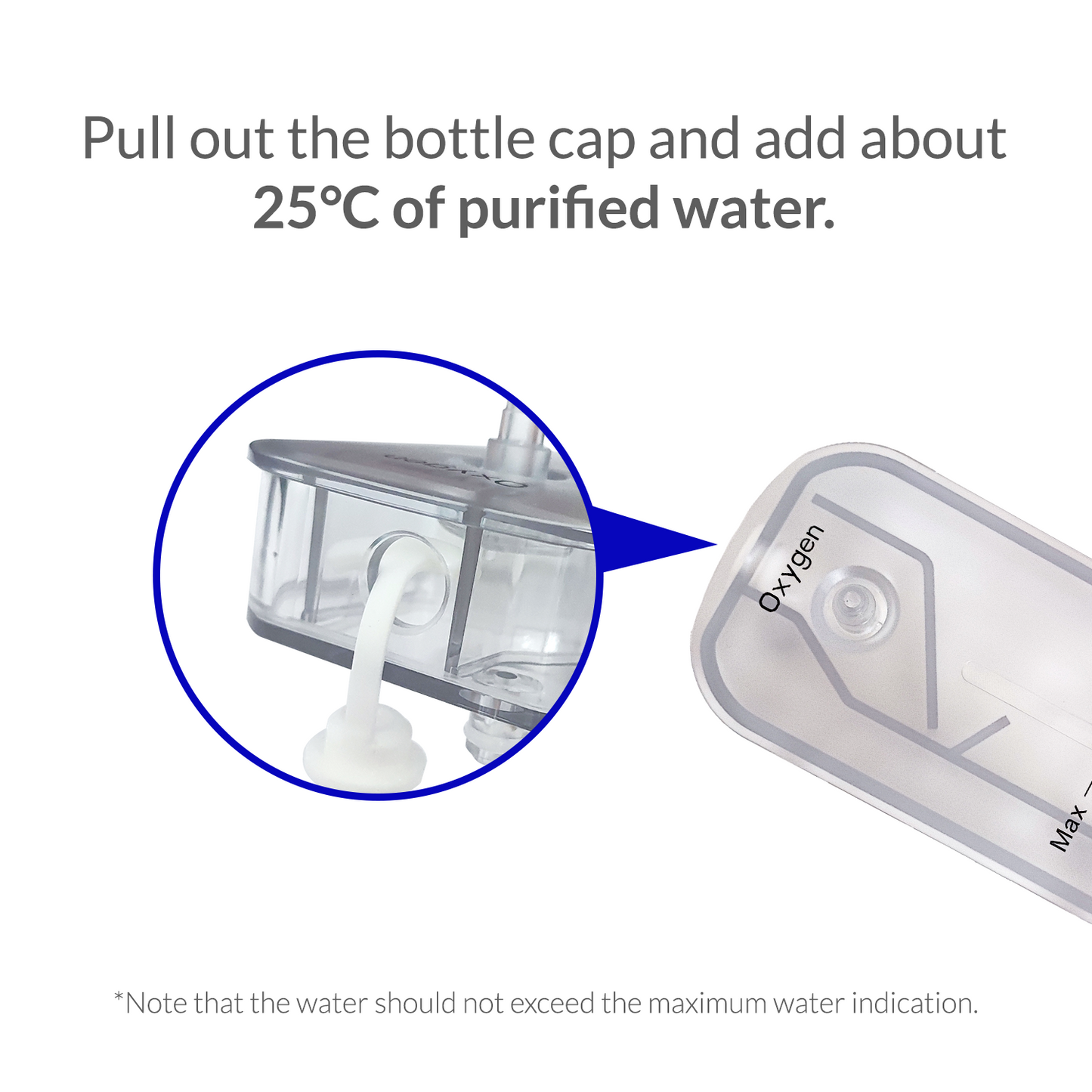 iCare Humidification bottle ONLY COMPATIBLE WITH LL02 Oxygen Concentrator