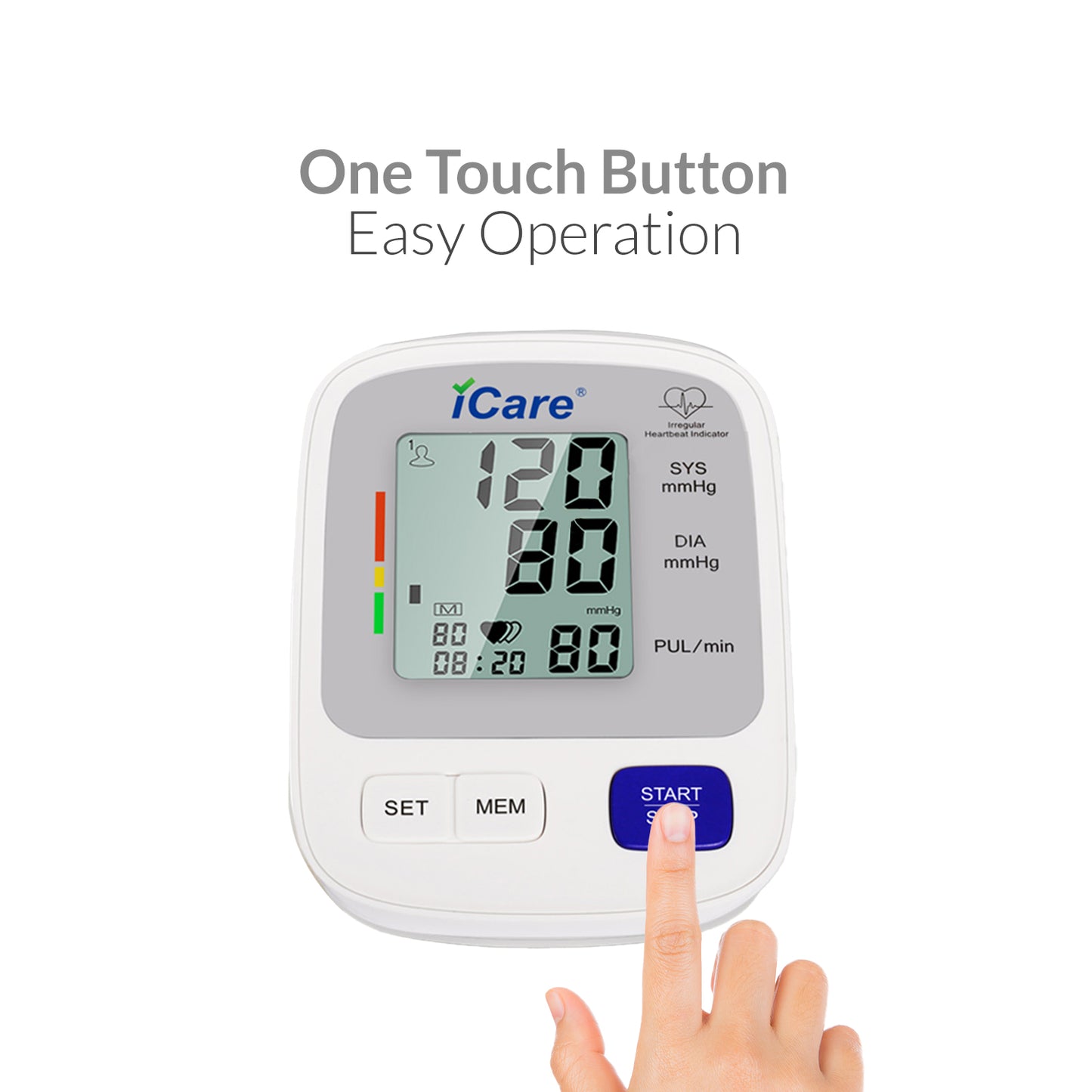iCareĀ® CK818 Automatic Digital Blood Pressure Monitor / Digital Sphygmomanometer Medium arm cuff 22-36cm