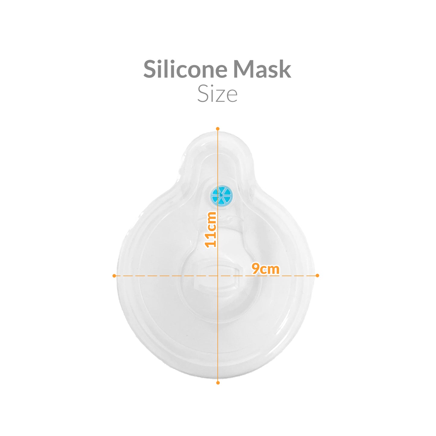 iCare® SE01 MediSpacer Chamber Chamber Spacer (NO INHALER INCLUDED) for Adults with Large Mask, Fit Any Size, Sealed Package, Clean and Safe, for with your Asthma Inhaler, Ventolin via Chamber Spacer