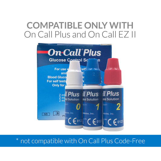 iCare® On Call Plus Control Solution Level 0 to Level 2 for On Call EZII Glucose Meter