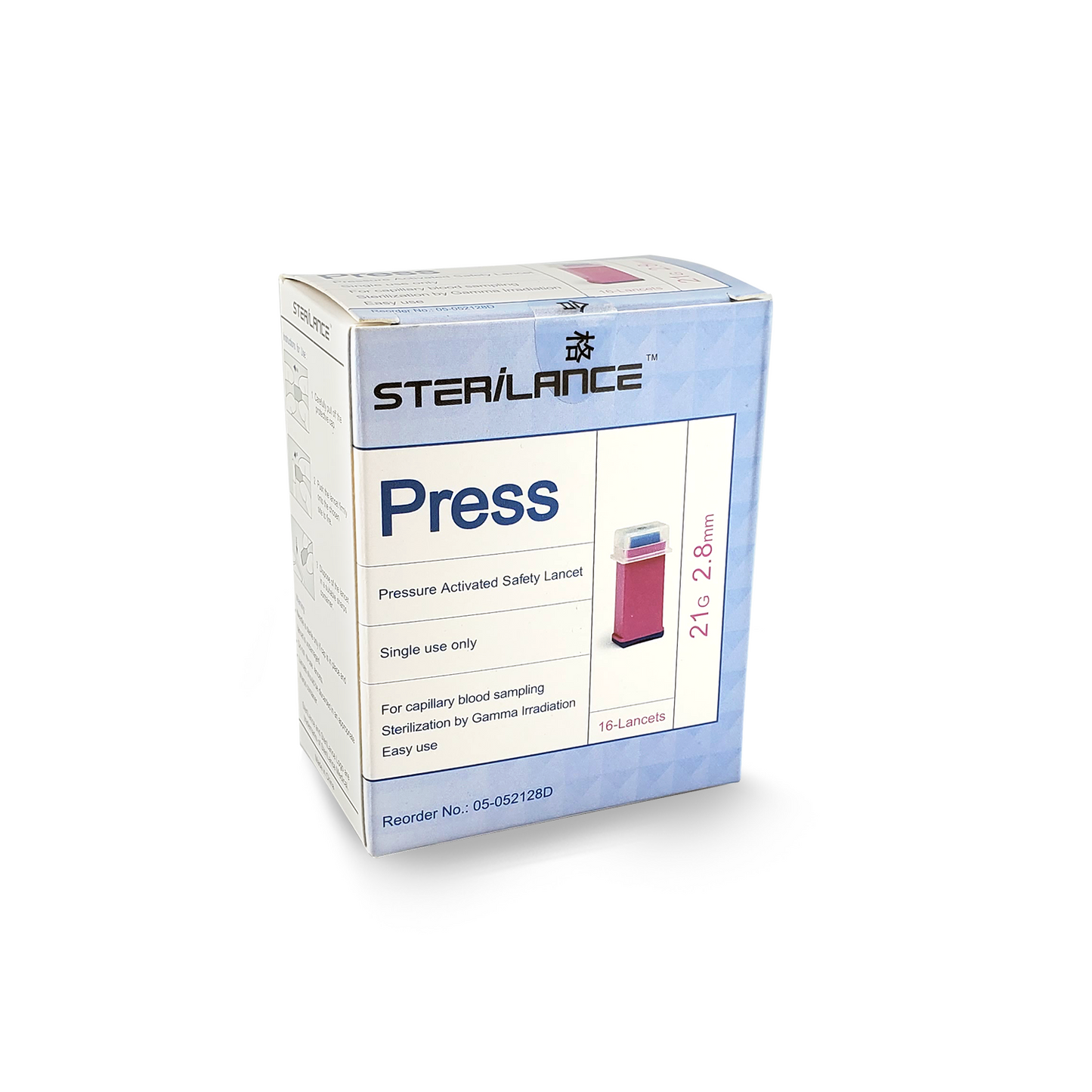 iCare® Sterilance PRESS 16pcs Single-use Lancet