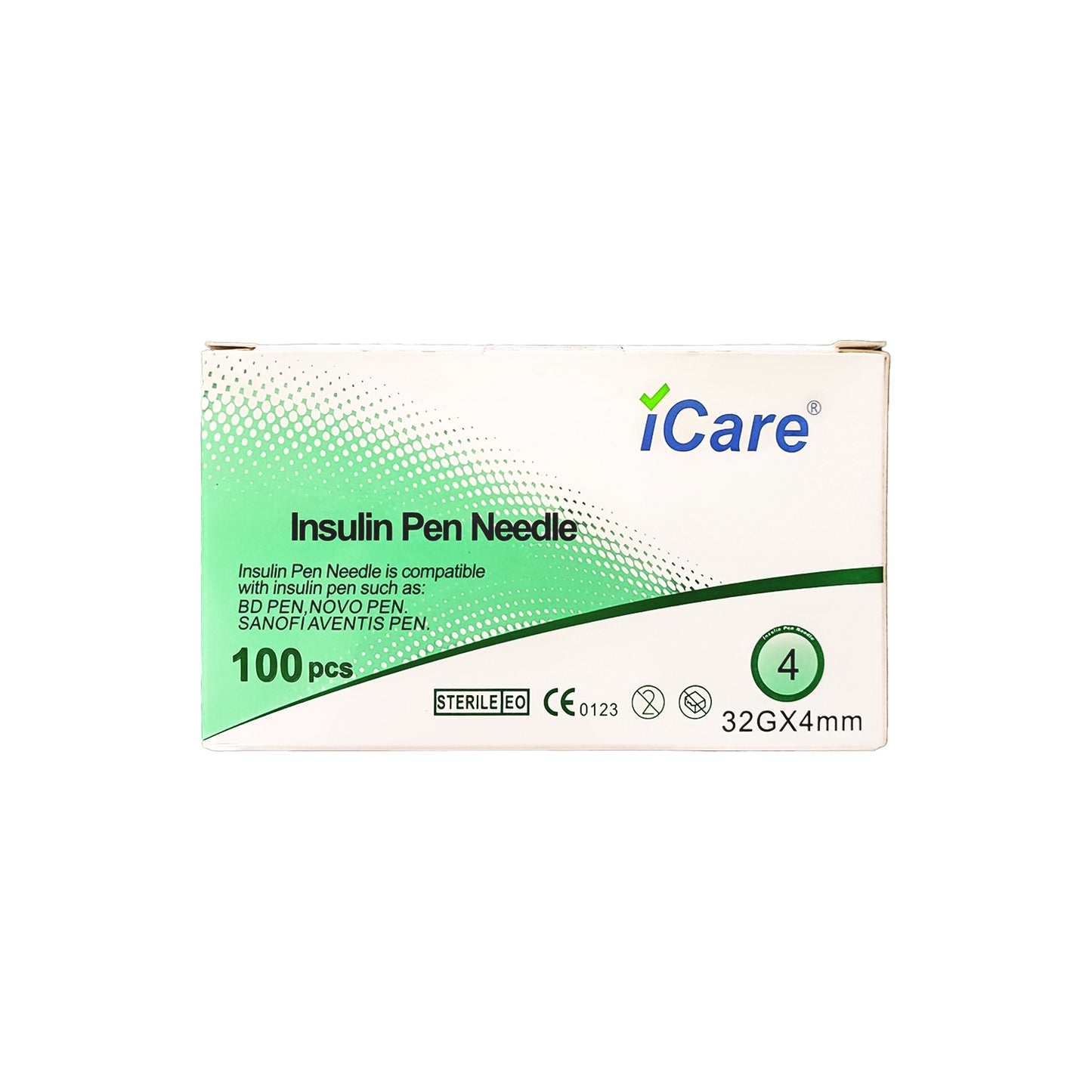 iCare® Insulin Pen Needle 100pcs. (32G x 4mm)