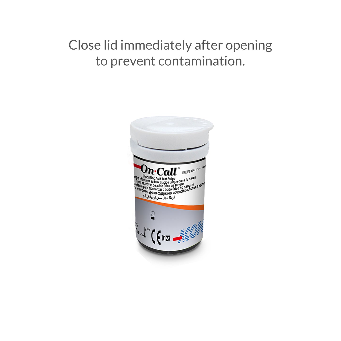 iCare® Uric-T25 On Call Blood Uric Acid Test Strips 25pcs + Lancets 25pcs USE WITH GU Dual Blood Glucose & Uric Acid Meter ONLY