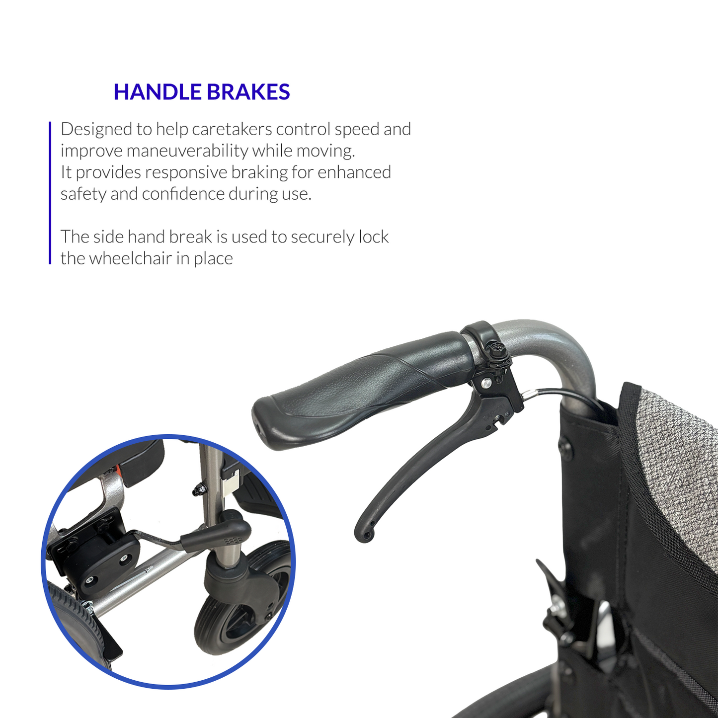 iCare MV31 Self-Propelled Aluminum Manual Wheelchair, Super Lightweight, Compact, w/ Flip-up Armrest