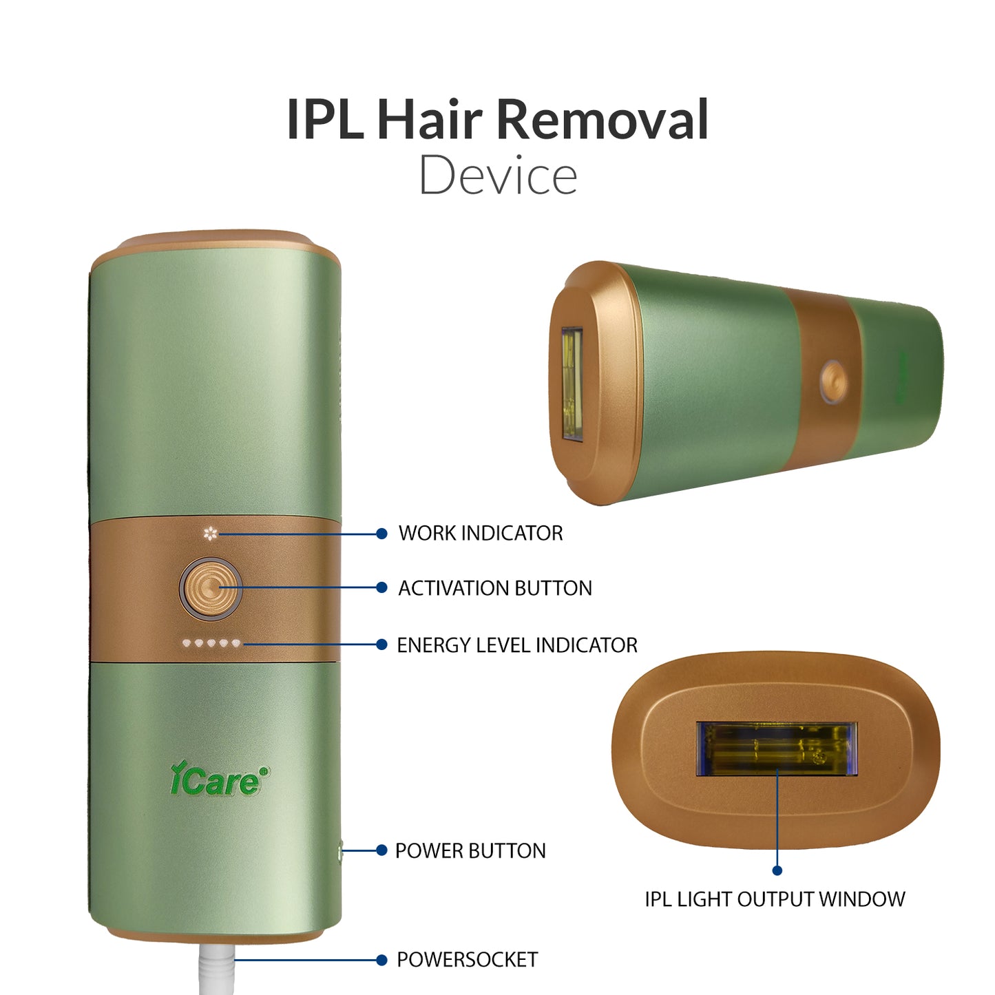iCare® YT201 IPL Hair Removal Laser Type Device