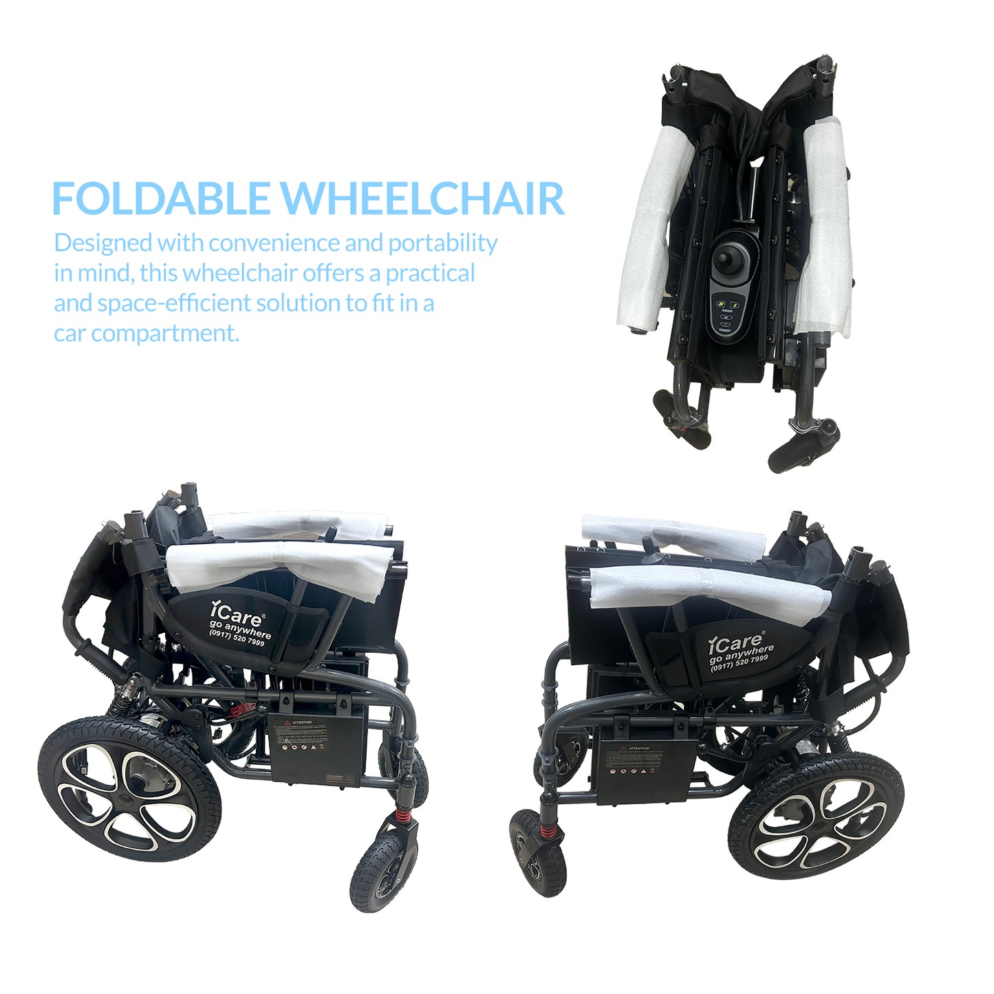 iCare® E610Max Electromagnetic Brake Wheelchair