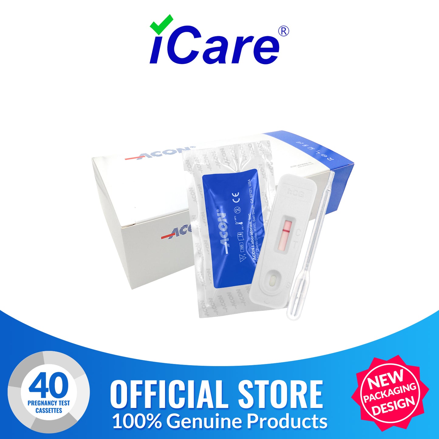 iCare® HCG Pregnancy Test Cassette