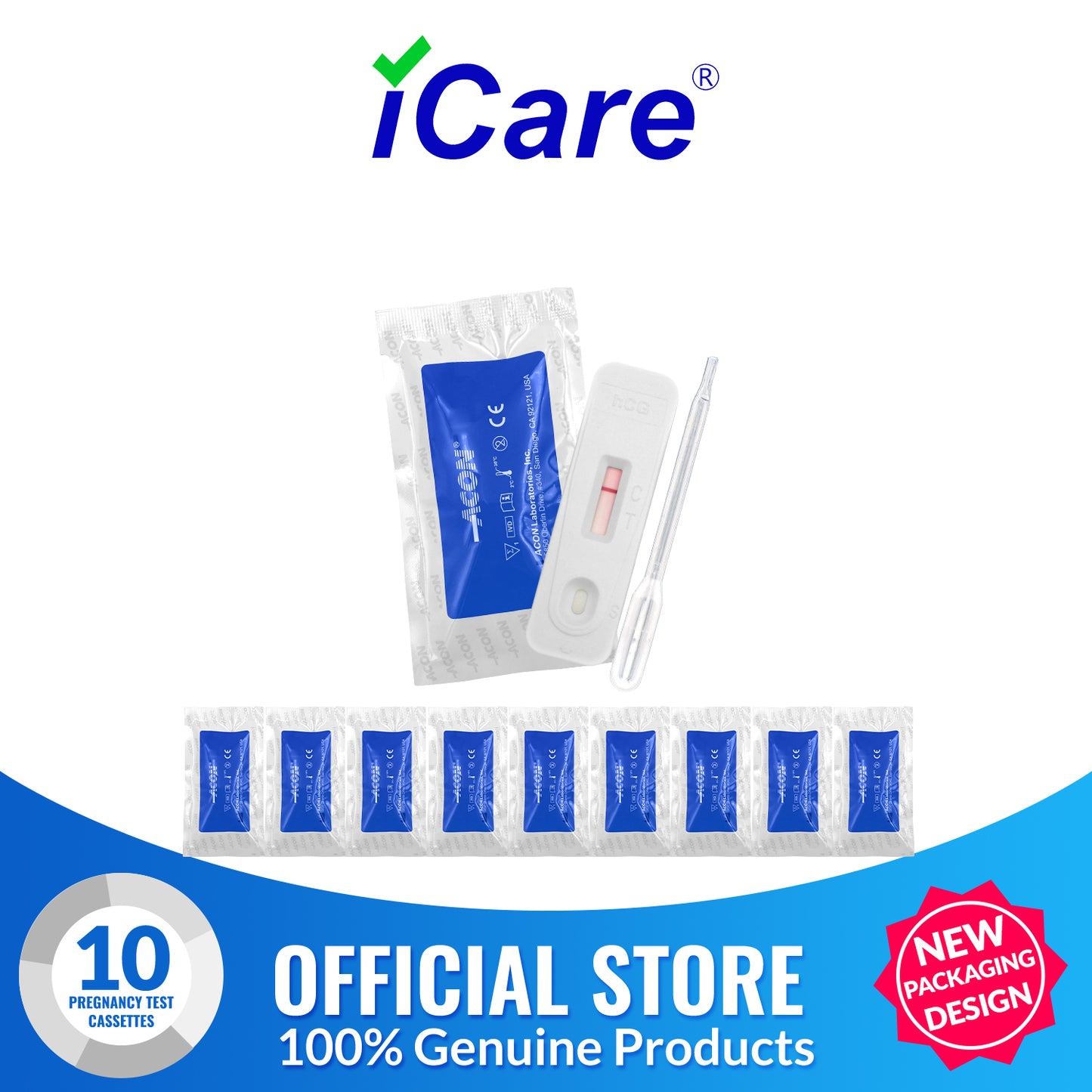 iCare® HCG Pregnancy Test Cassette