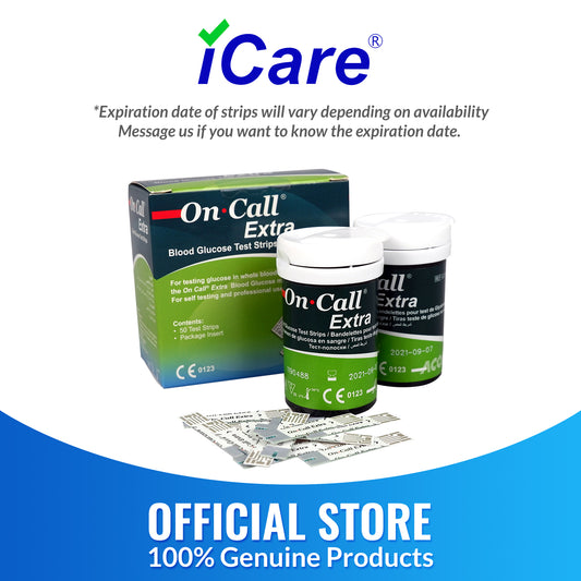 iCare® On Call® Extra Test Strips 25/50pcs iCare COMPATIBLE ONLY WITH ONCALL EXTRA METER