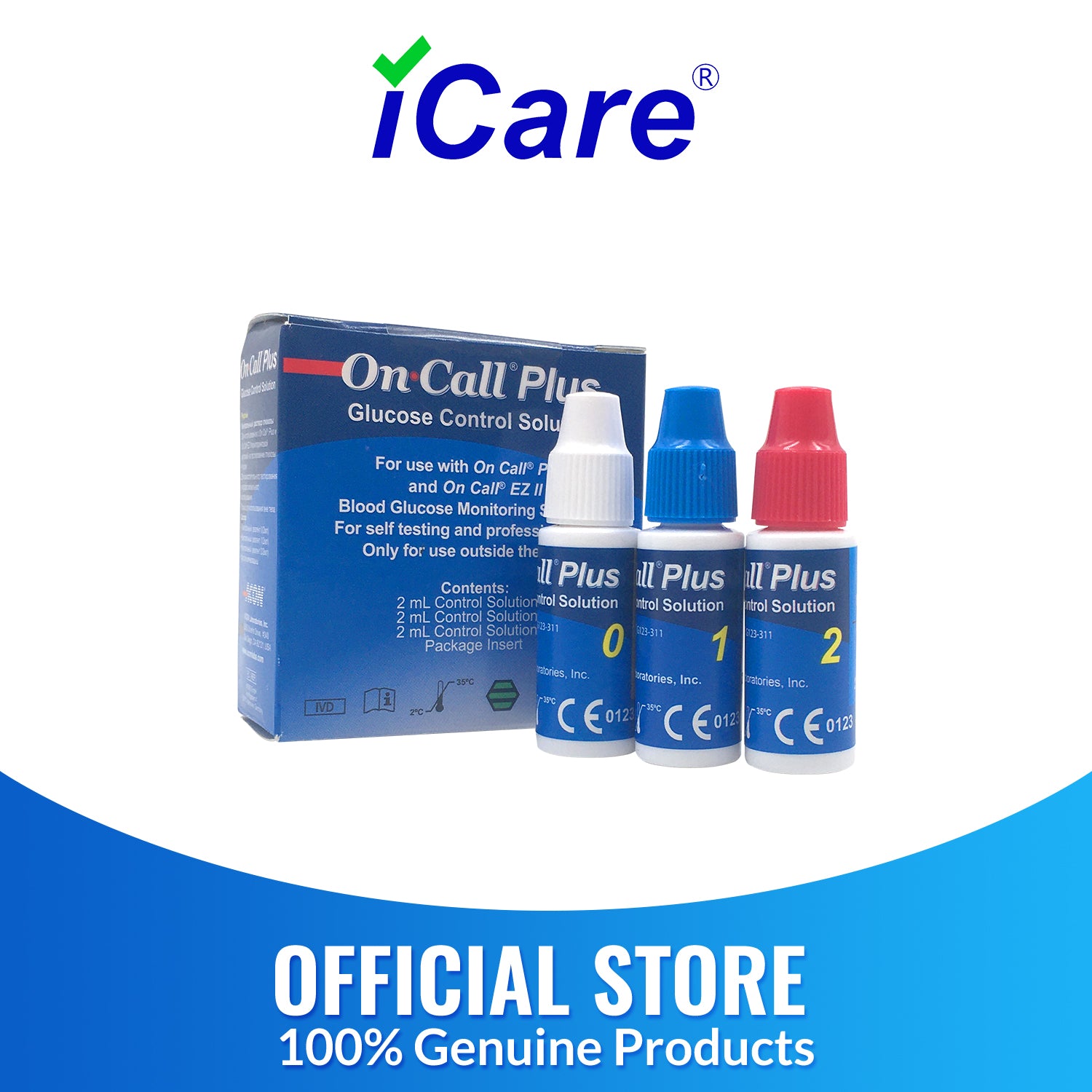 iCare® On Call Plus Control Solution Level 0 to Level 2 for On Call EZ ...