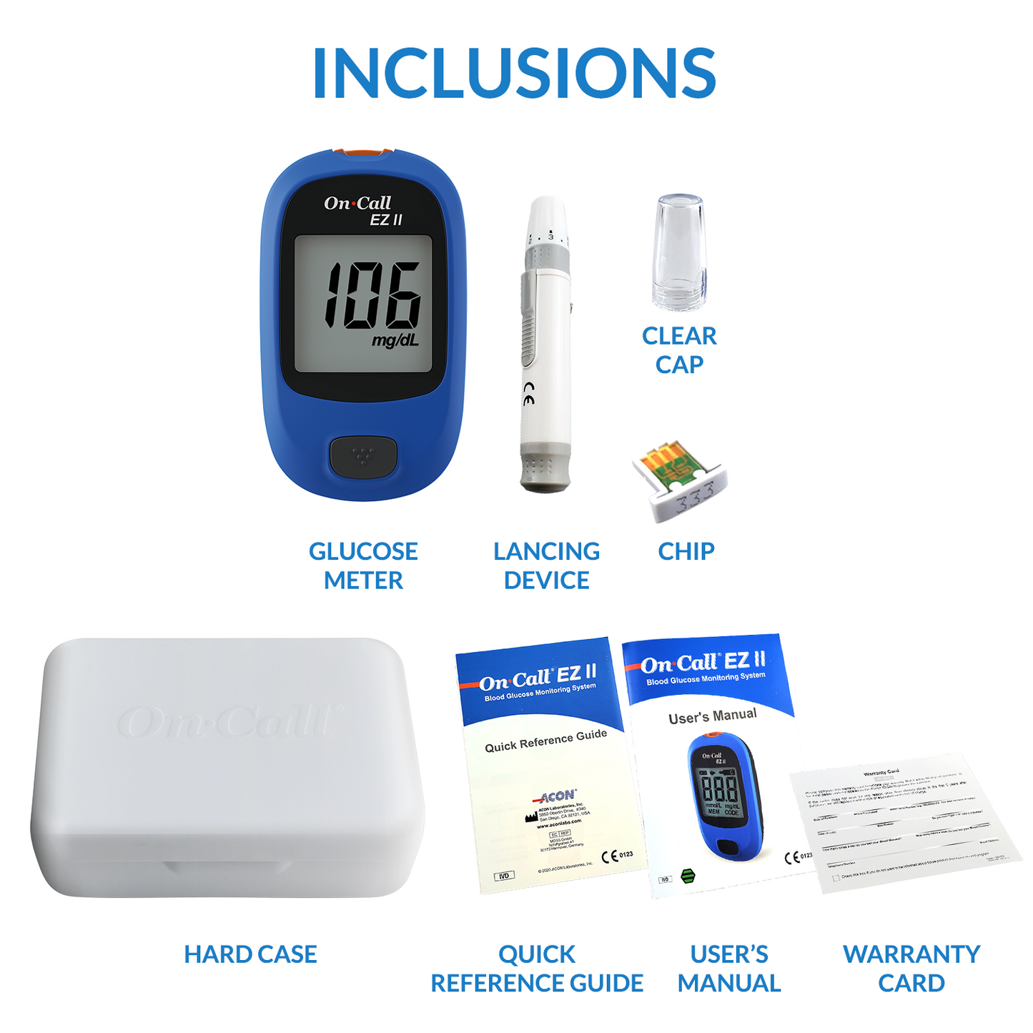 iCare On Call EZII Painless Blood Glucose Meter Device Only