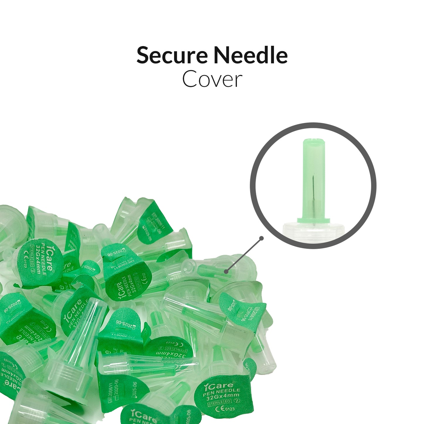 iCare® Insulin Pen Needle 100pcs. (32G x 4mm)