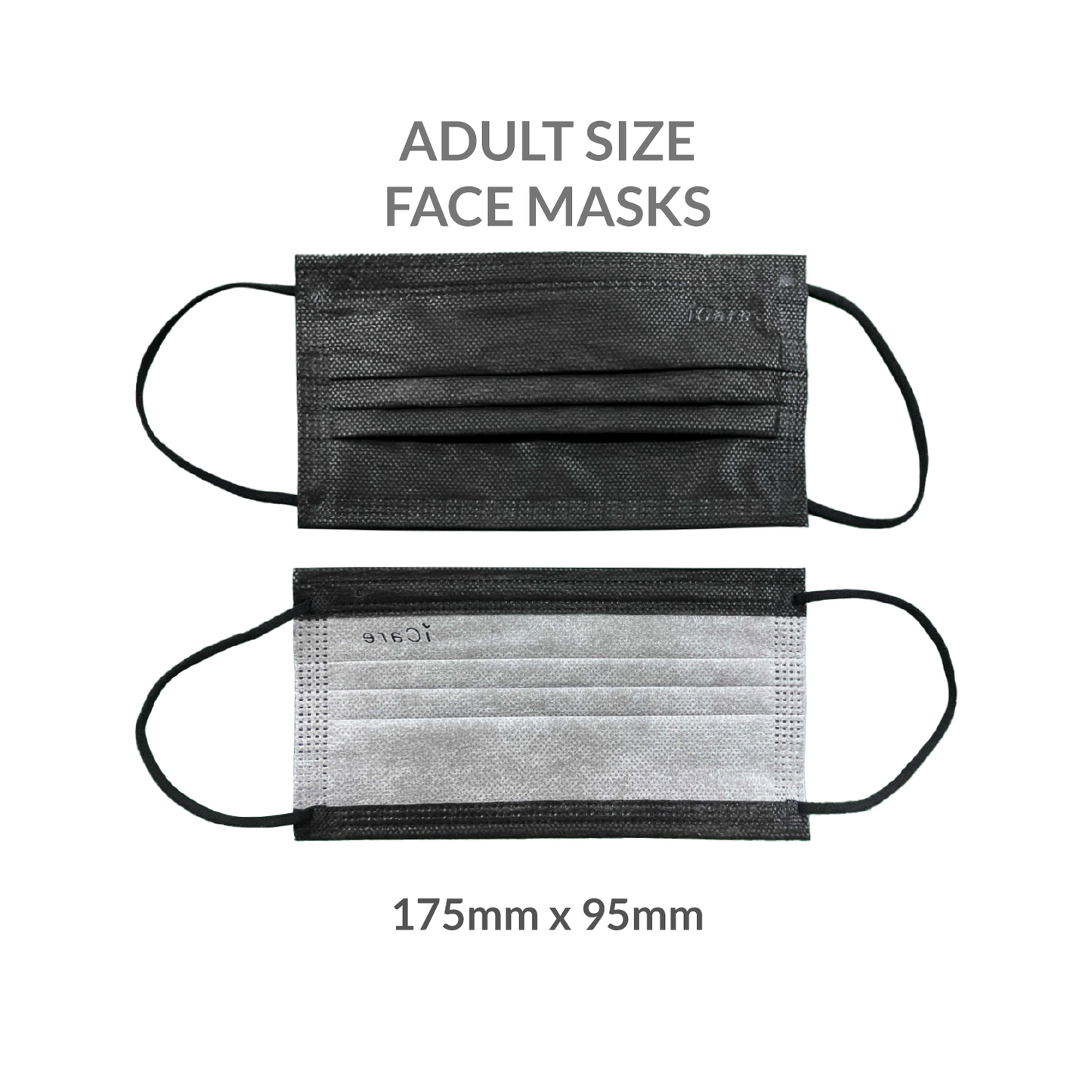 iCare® REF287 Disposable Face Mask ( Type II For Medical Use) with Comfortable Elastic Earloop and Embedded Nose Clip Design, 3ply Breathable Melt-Blown and Non-Woven Fabric for Home, Office and Outdoor