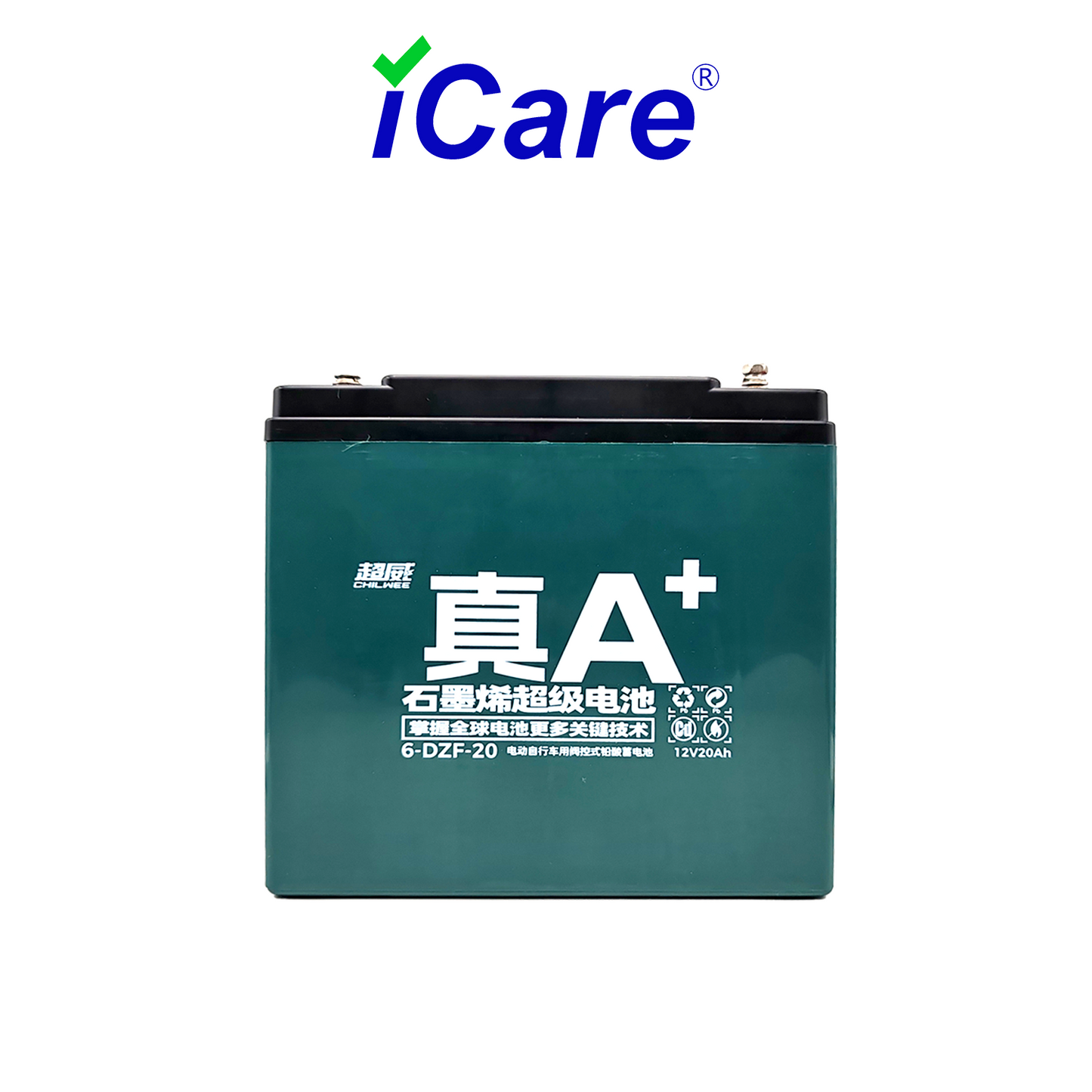 iCare® E610 Electric Wheelchair Valve Regulated, Lead Acid Battery