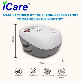 iCare® N38 Ultra Compressor Nebulizer Inhalator with Adult and Children Mask Kits