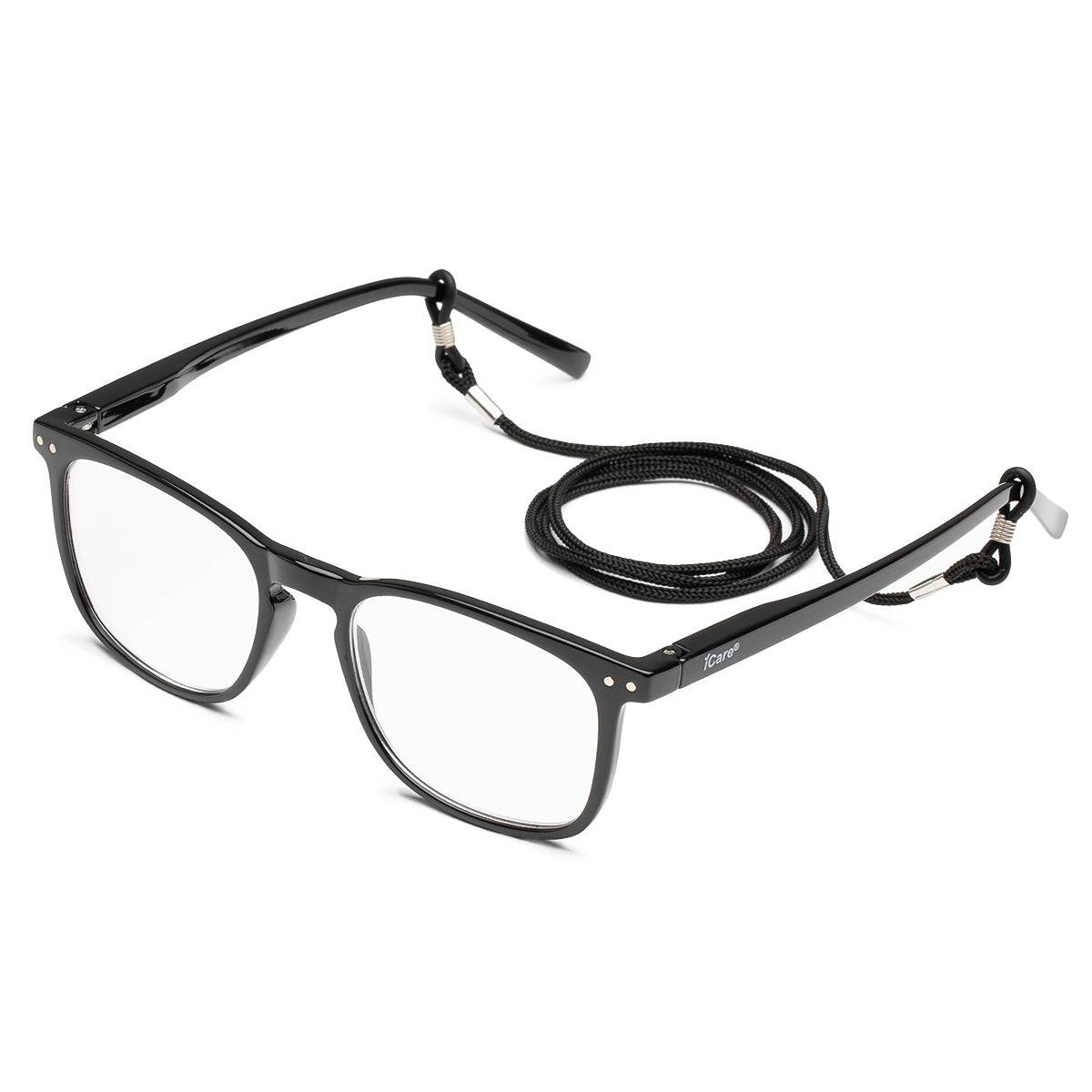 iCare® RS504 Classic Black Oval Reading Glasses