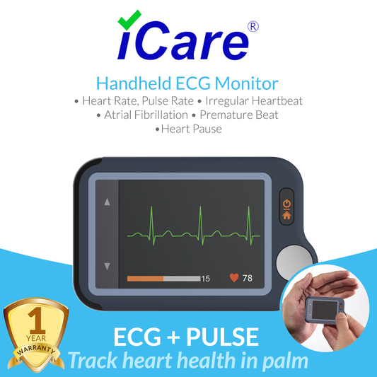 iCare® PB-20 Portable ECG Monitor (for iPhone & Android, Mac & Windows)Wireless EKG Monitoring Device