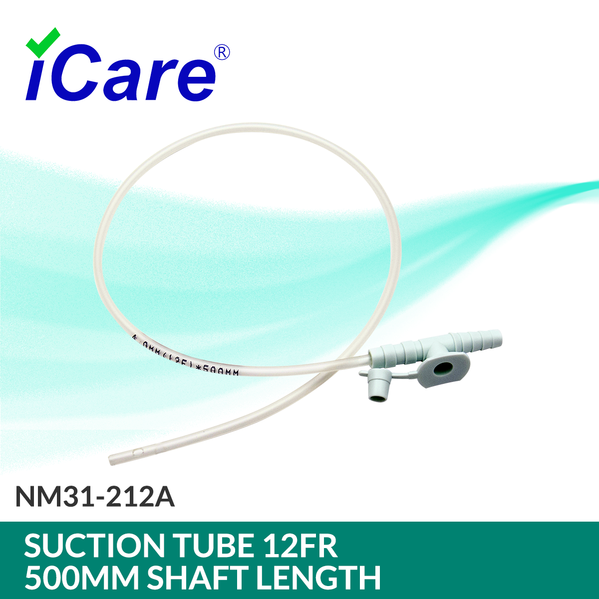 iCare® NM31-212A Suction Tube 12Fr 500mm Shaft