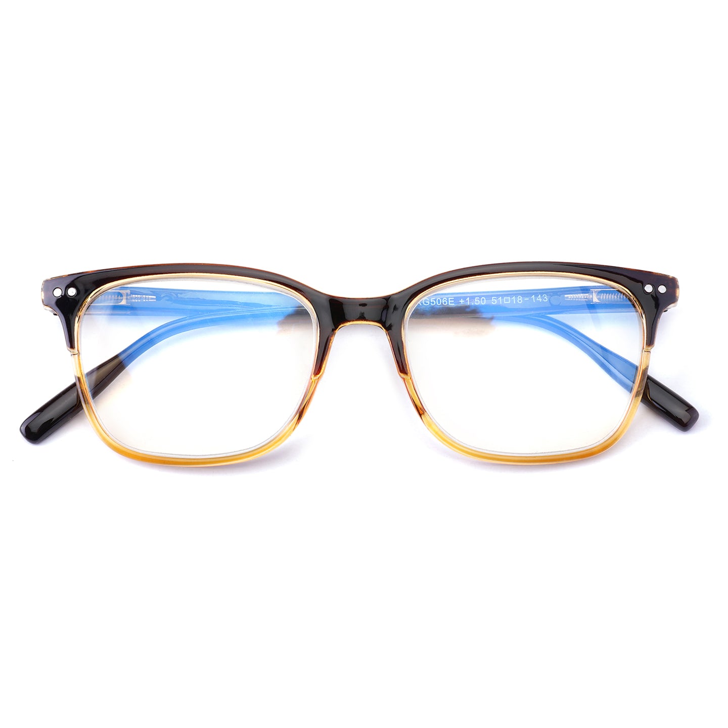 iCare® RG506 PC Frame Reading Glasses with Blue Light Protection for Men and Women