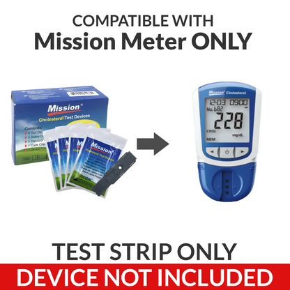iCare® Mission-T5 Mission Lipid Panel USE WITH Mission Cholesterol Meter: 5 Test Devices, 5 Safety Lancets, 5 Capillary Transfer Tubes, 1 Code Chip, 1 Device Insert