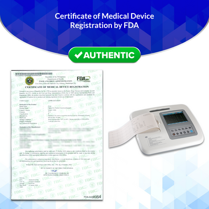 iCare® 1106L Color LCD Touch Screen 6-Channel ECG Machine (Snap Button Type/ Bulb & Clamp Type)