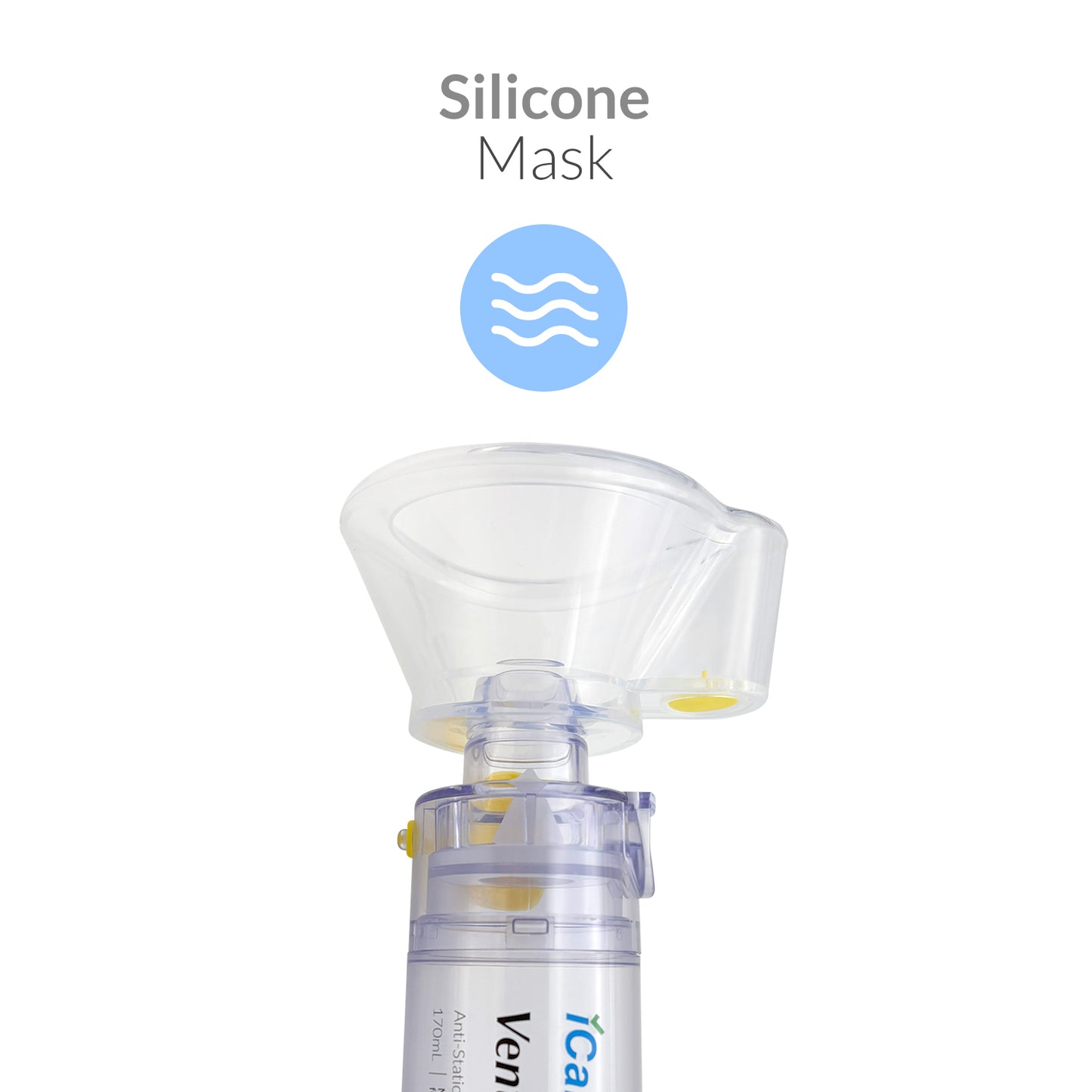 iCare SE07 VentoChamber Chamber Spacer for 2-12 Years Old with Medium Mask