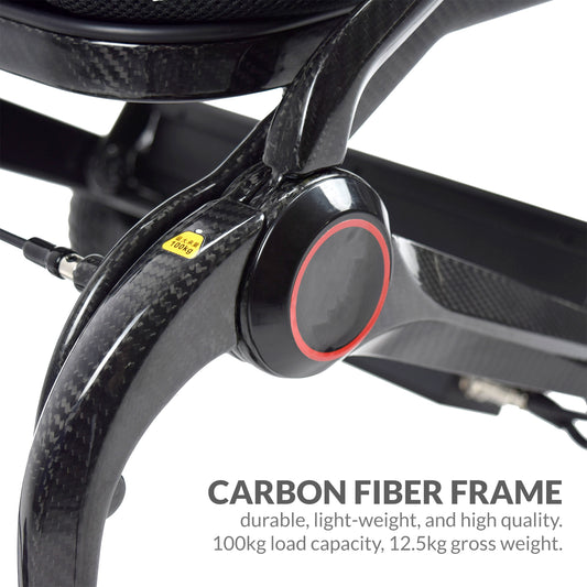 iCare EX950 Lightweight Foldable Electric Wheelchair with Carbon Fiber Frame with Removable Lithium Battery Aircraft Friendly