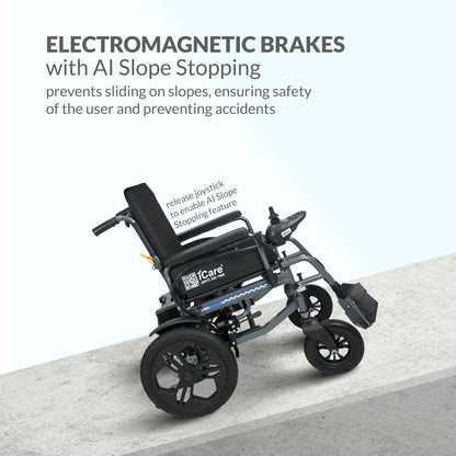 iCare® E310 Pro New Model Electric Wheelchair HEAVY DUTY (110kg Load Limit, 50kg Wheelchair Weight)