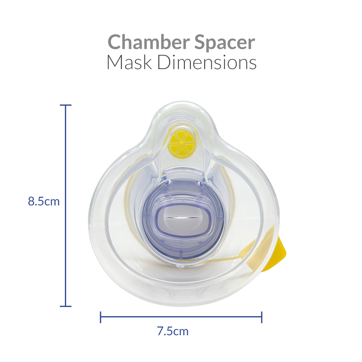 iCare SE07 VentoChamber Chamber Spacer for 2-12 Years Old with Medium Mask