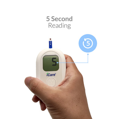 iCare Bundle Deal 28 AG50 Glucose Meter + CK238 Digital BP Monitor + E69 Infrared Thermometer + OX001 Pulse Oximeter