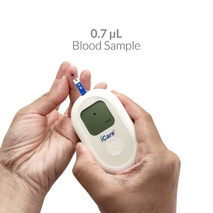 iCare AG100 AccuGuard Blood Glucose Monitor Complete set + 100pcs Test Strips & 100pcs Lancet