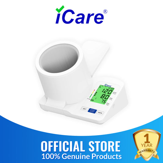 iCare BK38 Rechargeable Blood Pressure Monitor Digital Arm-Barrel Type Size 22-36cm Cuff BP Monitor