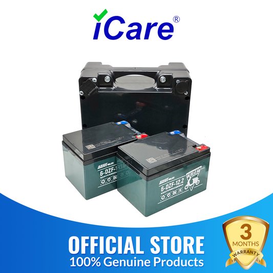 iCare Chilwee Wheelchair Lead Acid Battery Compatible with E310 & E510 with Case