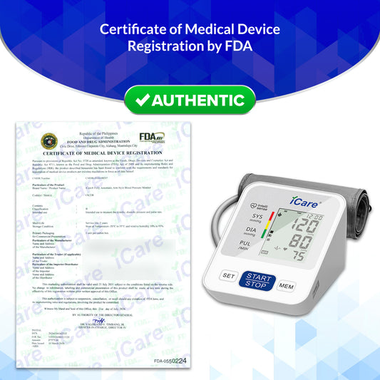 iCare® CK238 Automatic Digital Blood Pressure Monitor / Digital Sphygmomanometer  Small arm cuff 22-32cm