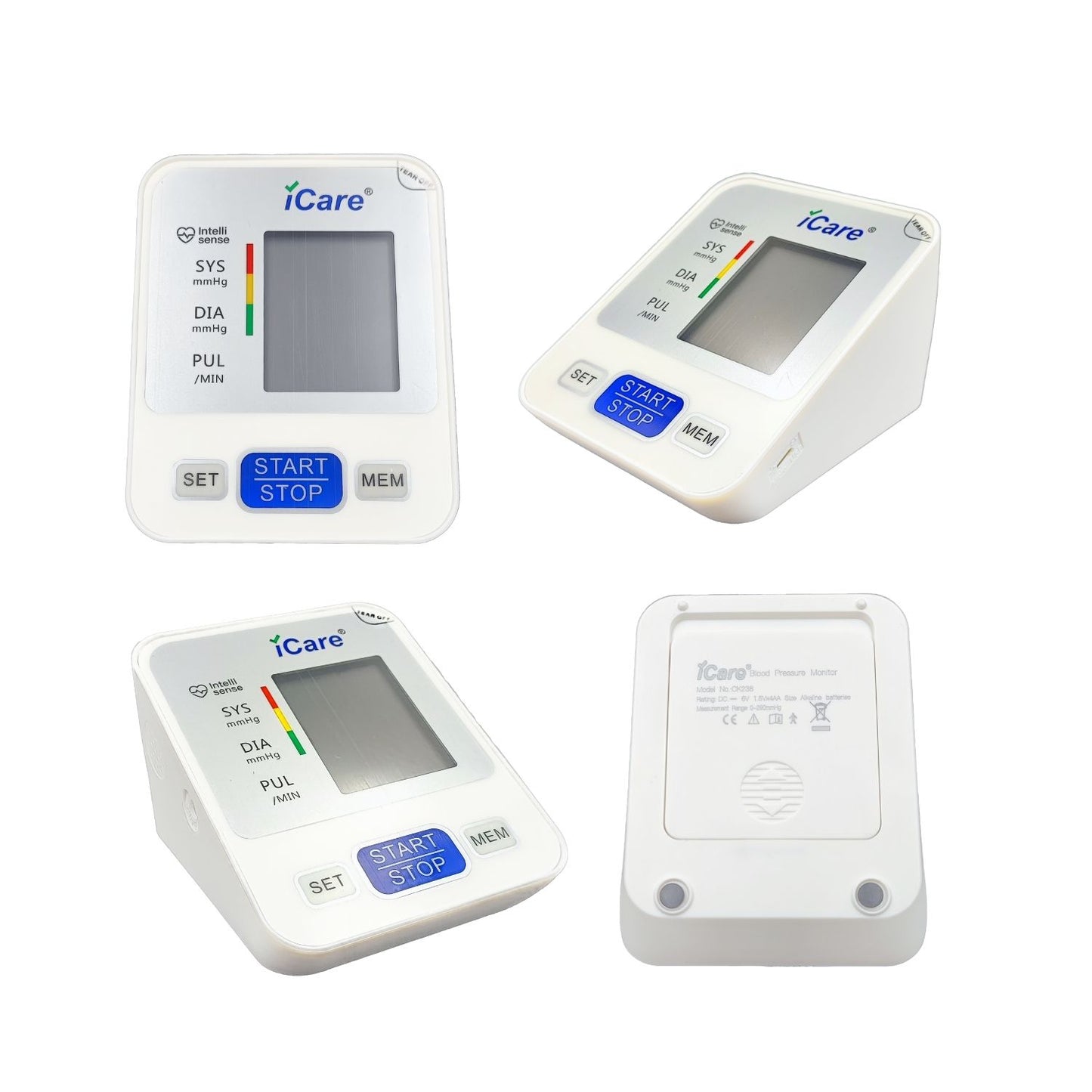 iCare Bundle Deal 26 AG50 Glucose Meter + CK238 Digital BP Monitor