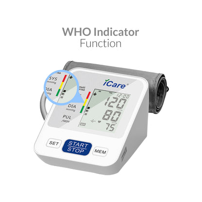 iCare Bundle Deal 35 OX001 Fingertip Pulse Oximeter + N61 MediMist Compressor Nebulizer Kit + CK238 Digital BP Monitor Bundle