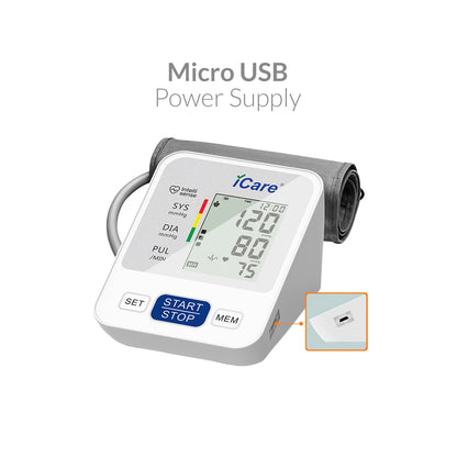 iCare Bundle Deal 26 AG50 Glucose Meter + CK238 Digital BP Monitor