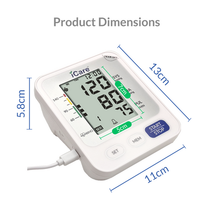 iCare Bundle Deal 32 OCP50 Glucose Meter + CK260 Digital BP Monitor, Blood Sugar Kit with Blood Pressure Monitor Bundle
