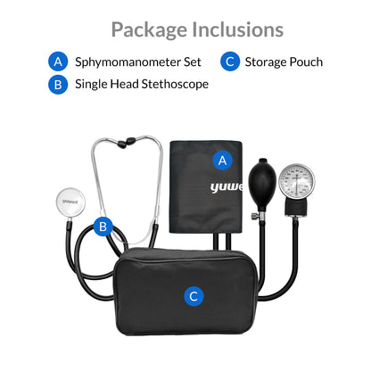 iCare Aneroid Sphygmomanometer with Stethoscope for Blood Pressure Monitoring