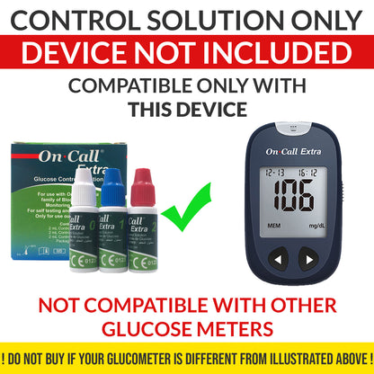 iCare® On Call Extra Control Solution Level 0 to Level 2