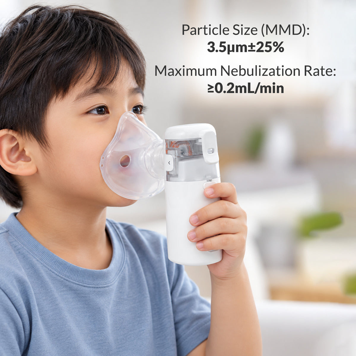 iCare N64 FlexiAir Portable Mesh Nebulizer with Replaceable Mesh, USB/Battery Powered, Mouthpiece & Masks for Kids and Adults