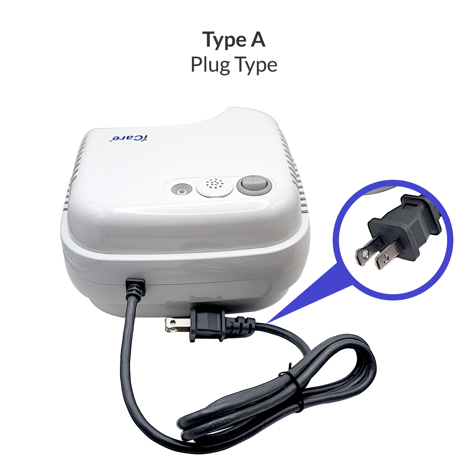 iCare N63 NebuLuxe Compressor Nebulizer with Nebulizer Kit and Aerosol Mask for Adult and Pediatric Patients