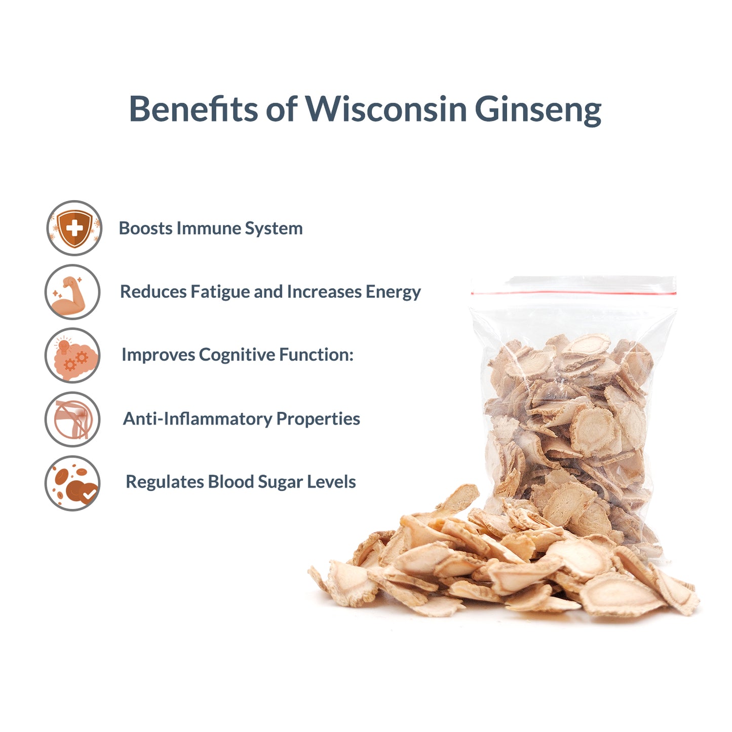 iCare® Ginseng 30g pack and 50g pack (Wisconsin Ginseng)
