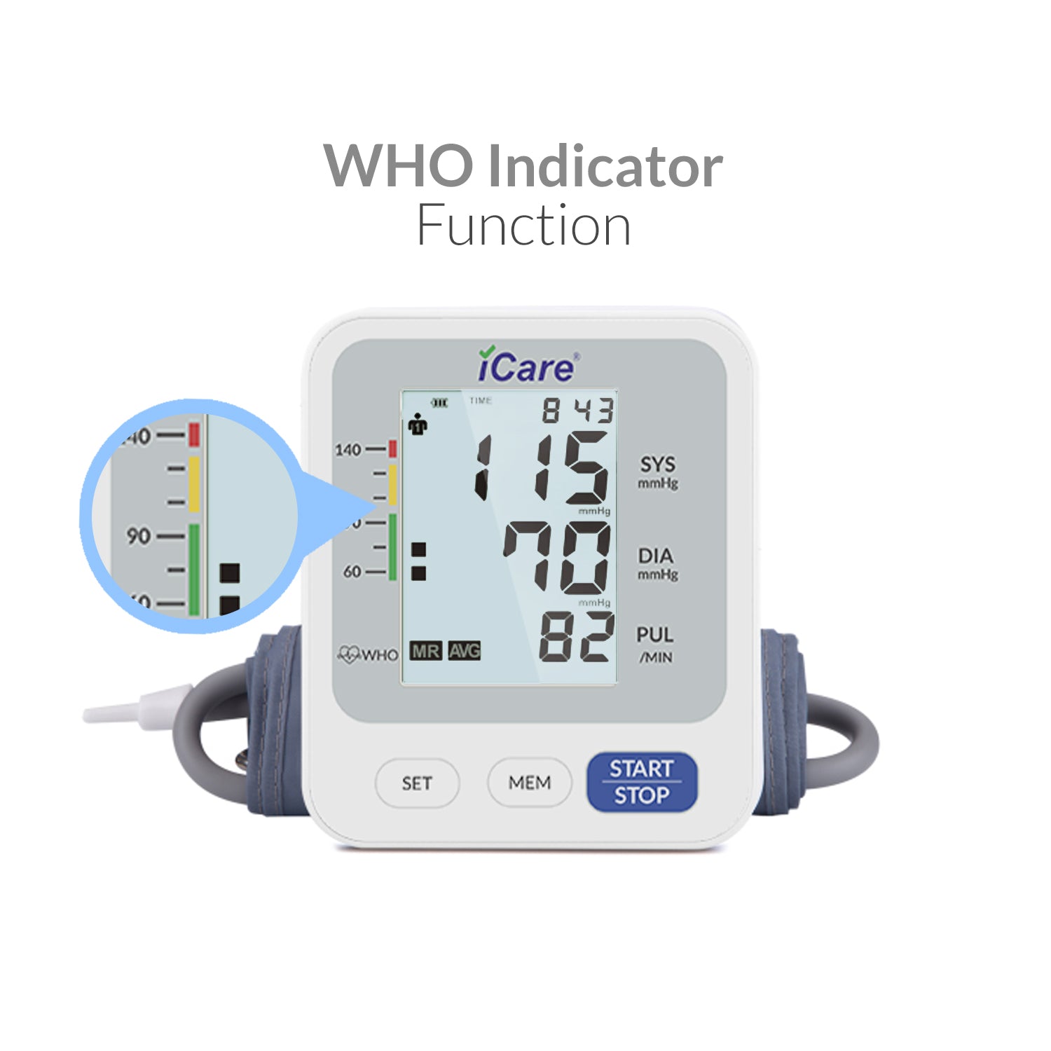 iCare CK260 USB Powered Automatic Digital Blood Pressure Monitor, Small 22-32cm Arm Cuff