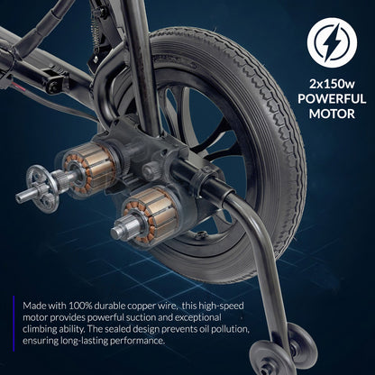iCare EX210 Aluminum Electric Wheelchair with Lithium Battery